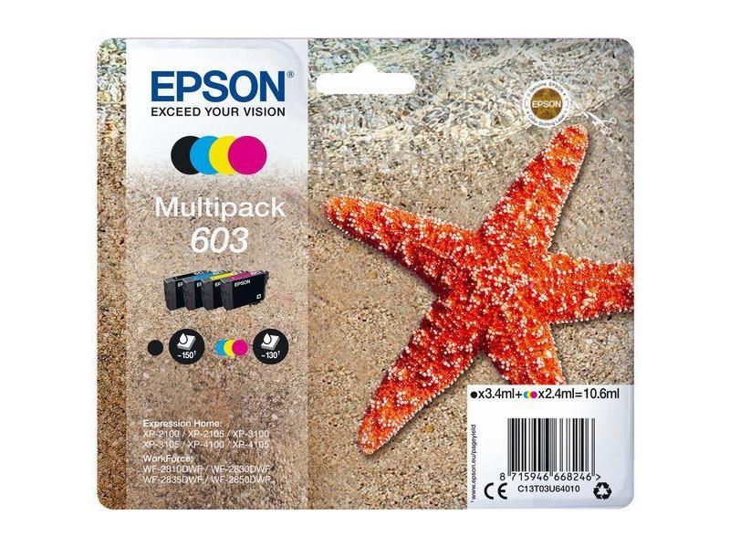 Inkoustová náplň EPSON T03U640 multipack 4-colors 603