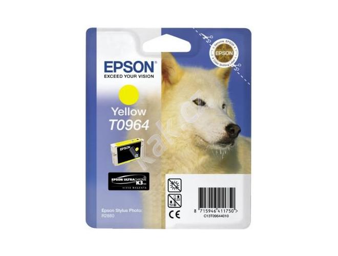 Inkoustová náplň EPSON  T0964, žlutá (yellow), 11ml