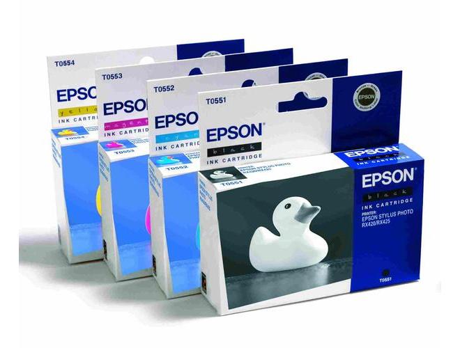 Inkoustová náplň EPSON  C13T055240, azurová (cyan), 8 ml