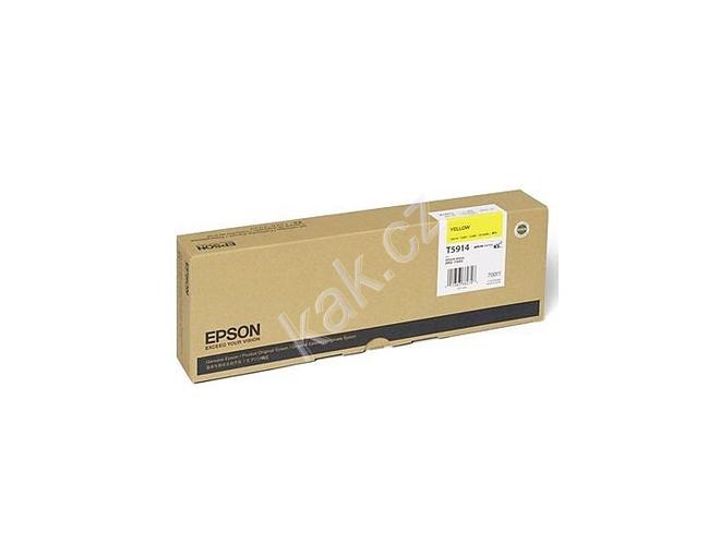 Inkoustová náplň EPSON T591400, žlutá (yellow), 700 ml