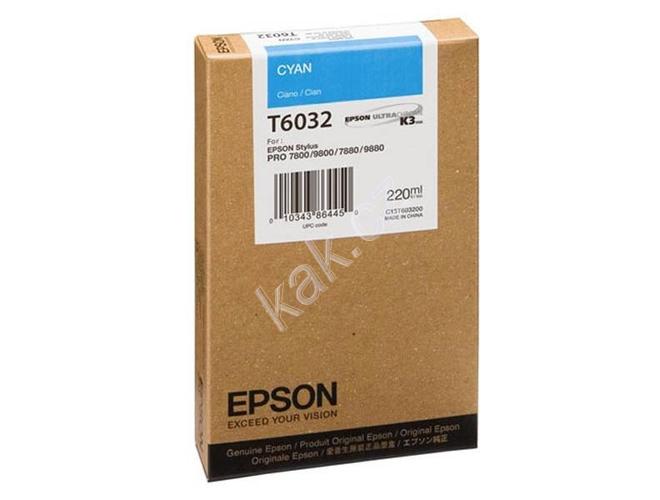 Inkoustová náplň EPSON T603500, light cyan, 220 ml