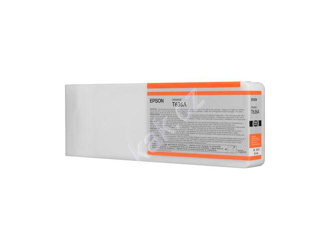 Inkoustová náplň EPSON T636A, oranžový (orange), 700 ml