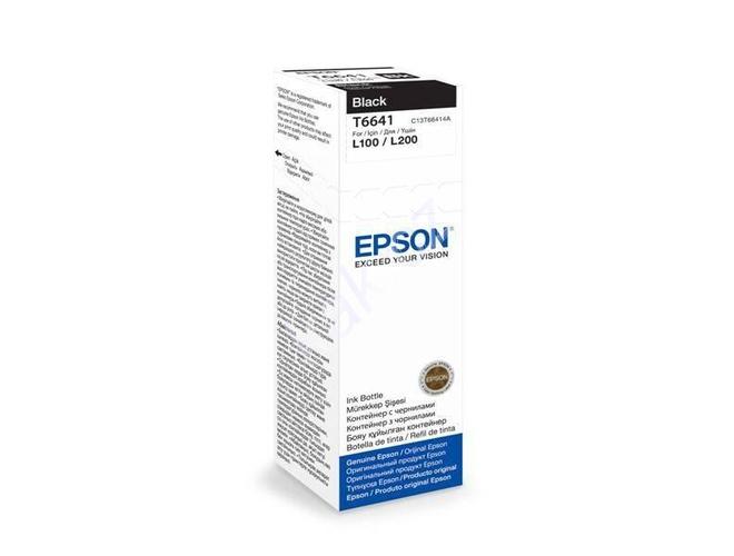 Inkoustová náplň EPSON T6641, černý (black)