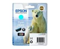 Obrázek k produktu: EPSON T2632 (č.26XL) lední medvěd, azurová (cyan)