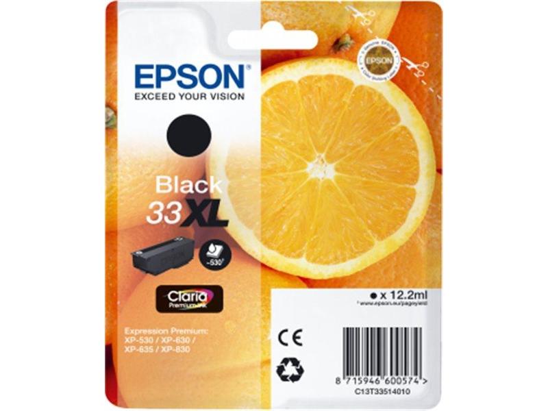 Inkoustová náplň EPSON  T3351 (č.33XL) pomeranč, černá (black)