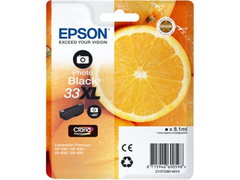 Inkoustová náplň EPSON T3361 (č.33XL) pomeranč, photo černá