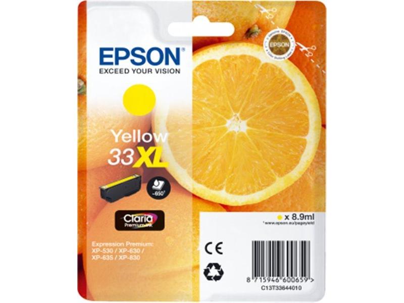 Inkoustová náplň EPSON T3364 (č.33XL) pomeranč, žlutá (yellow)