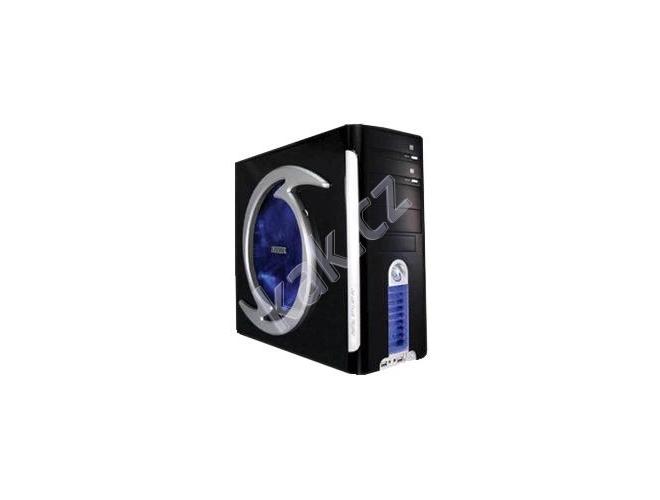 Skříň EUROCASE  ML 550-F25, černo-stříbrná (black-silver)