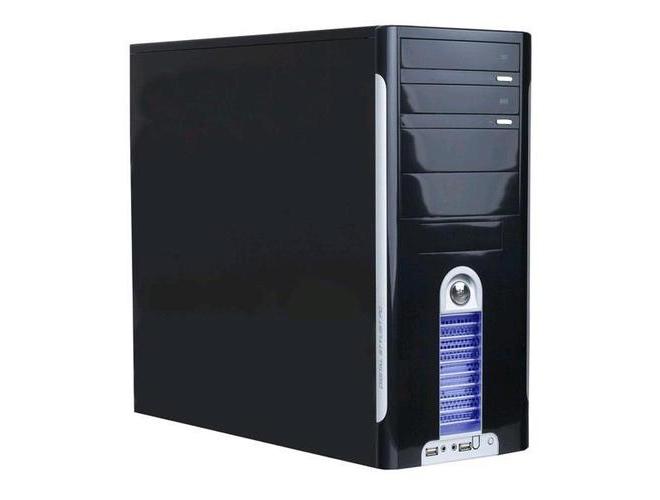 Skříň EUROCASE  ML550, černo-stříbrná (black-silver)