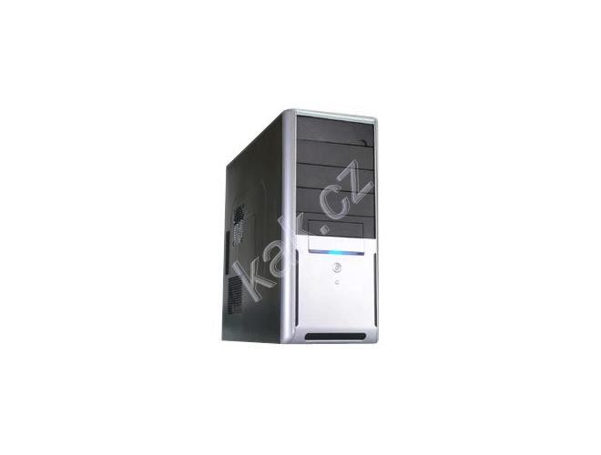 Skříň EUROCASE  ML 880, černo-stříbrná (black-silver)
