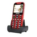 Mobilní telefon pro seniory EVOLVEO EasyPhone XD, červená (red)