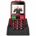 Mobilní telefon pro seniory EVOLVEO EasyPhone EB, červený (red)