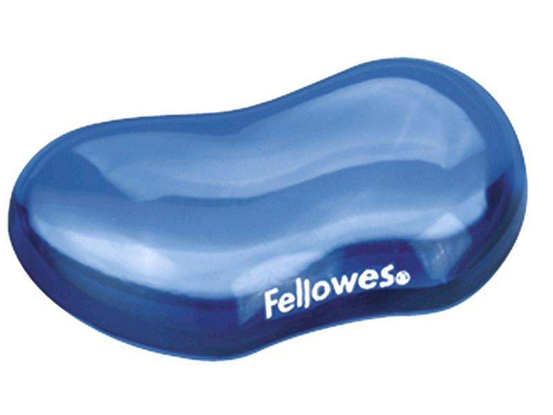Podložka pod zápěstí Fellowes CRYSTAL gelová, modrá (blue)