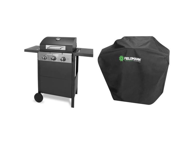 Plynový gril + obal FIELDMANN FZG 3003 + obal FZG 9050