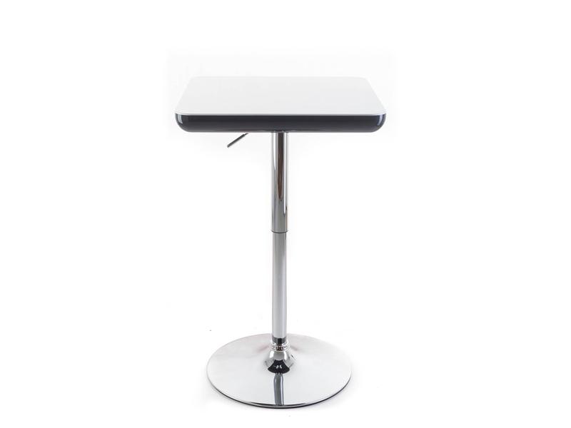 Barový stolek G21 Whieta, bílo-černý (white-black)