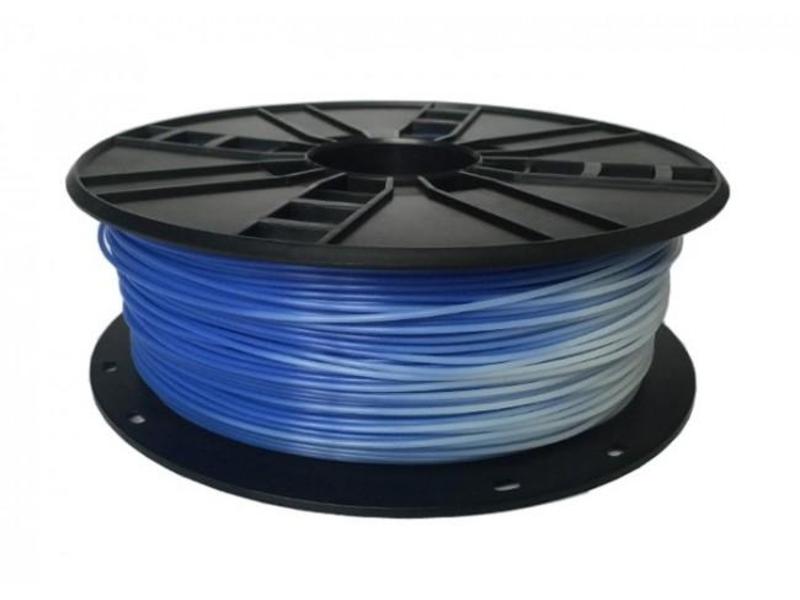 Plastové vlákno pro 3D tiskárny GEMBIRD Struna pro 3D tisk, modrá/bílá (blue/white)