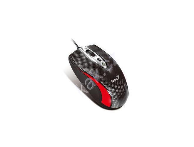 Myš GENIUS  navigator 335, černo-červená (black-red)
