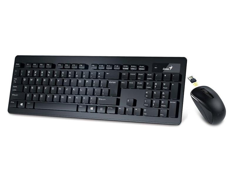Sada bezdrátové klávesnice a myši GENIUS Slimstar 8005, černá (black)
