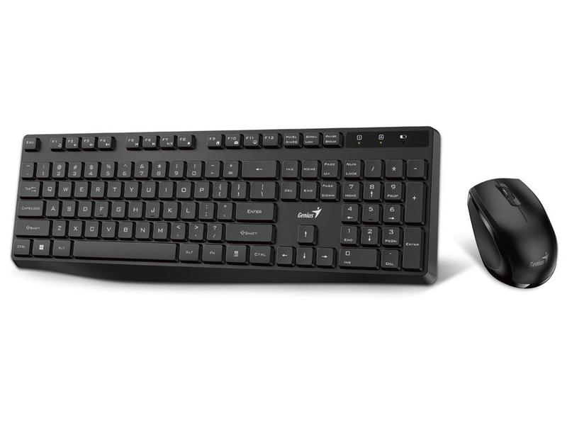 Sada bezdrátové klávesnice a myši GENIUS KM-8206S, černý (black)