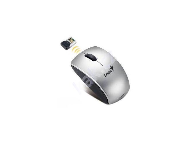 Bezdrátová myš GENIUS  Micro Traveler 900 Laser, střbrná (silver)