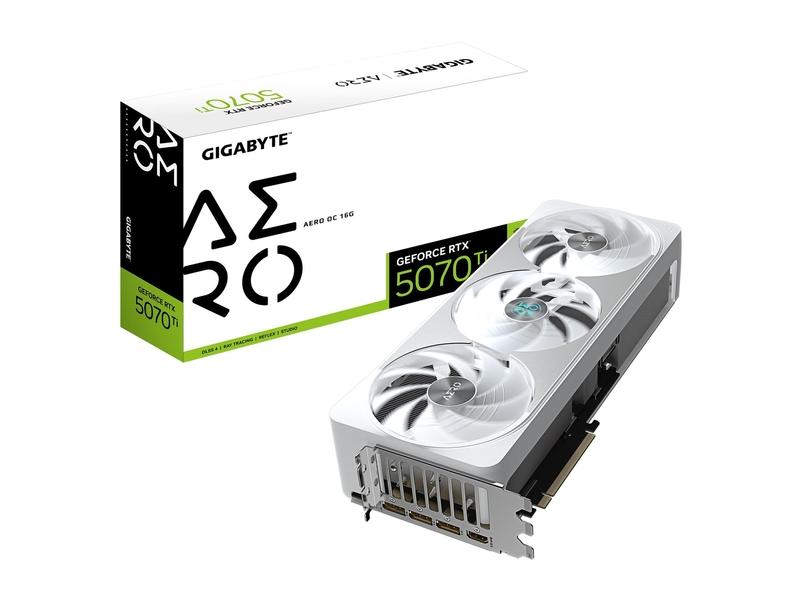 Grafická karta GIGABYTE GeForce RTX 5070 Ti AERO