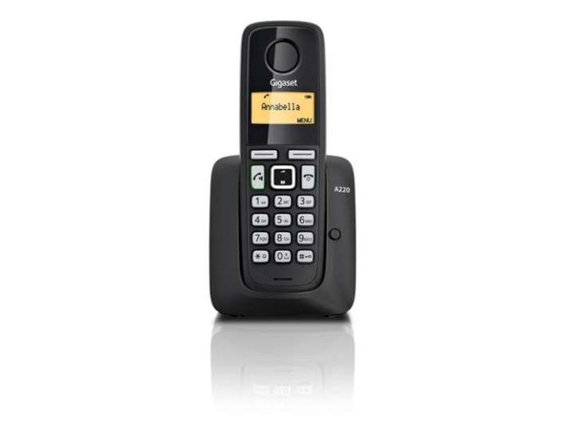 Bezdrátový telefon GIGASET DECT A220, černý (black)