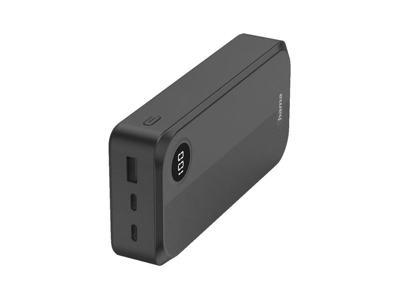 Záložní zdroj energie HAMA Power Bank 20000mA + LED displej