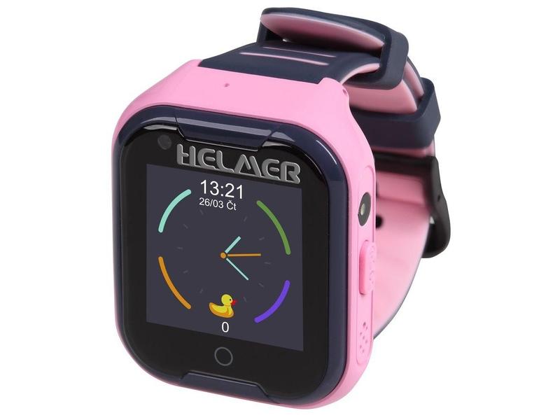 Dětské hodinky s GPS lokátorem HELMER LK 709, růžová (pink)