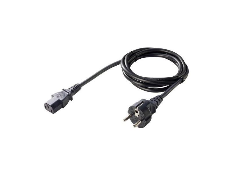 Napájecí kabel OEM 230V přímý konektor, černý (black)