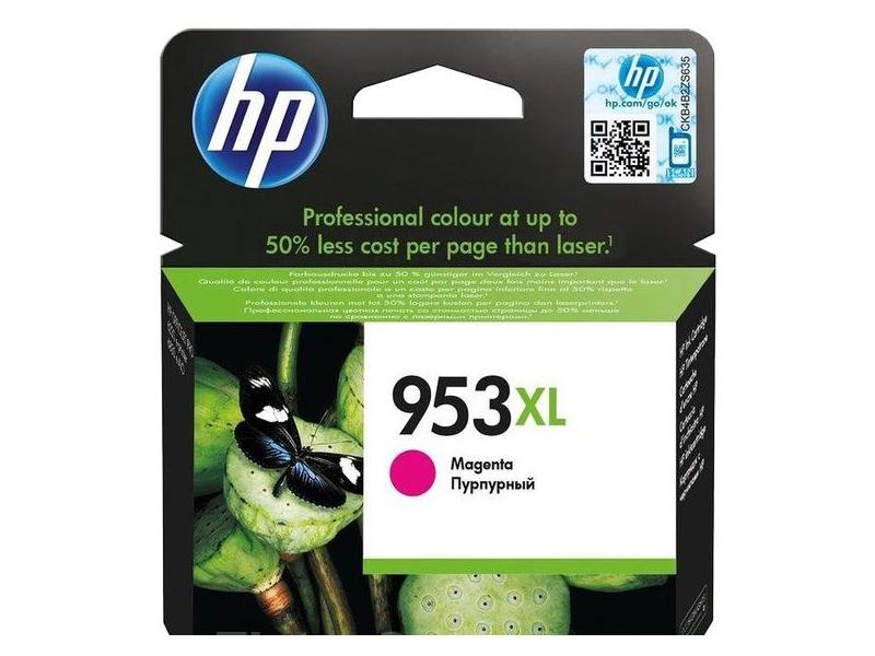 Inkoustová kazeta HP  F6U17AE (č.953XL), purpurový (magenta), 1600 stran