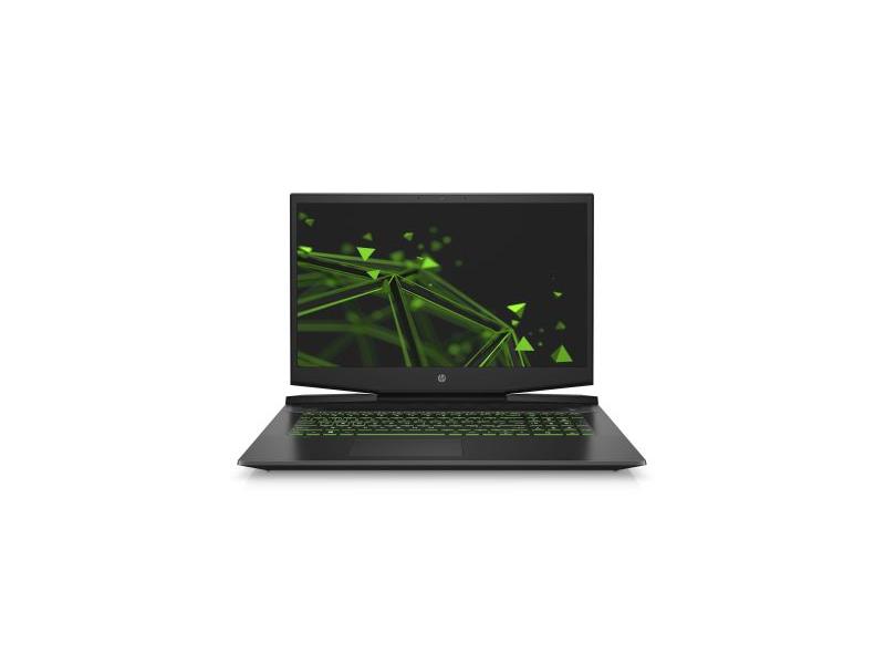 Herní notebook HP Pavilion Gaming 17-cd0003nc FHD, černý/zelený (black/green)