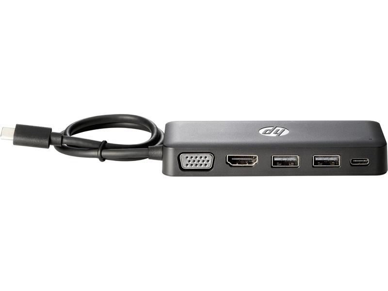  HP Travel Hub - Replikátor portu - USB-C - VGA, HDMI