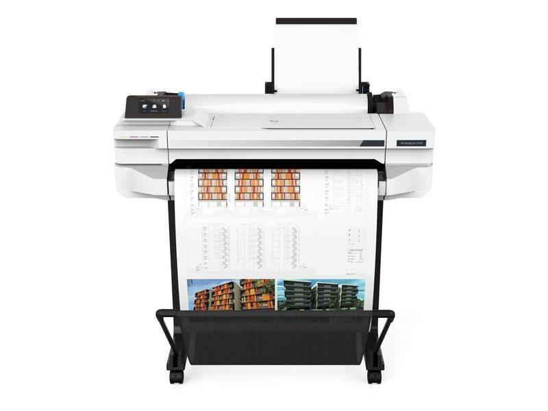 Tiskárna velkoformátová HP DesignJet T530 24-in Printer, bílá/černá (white/black)