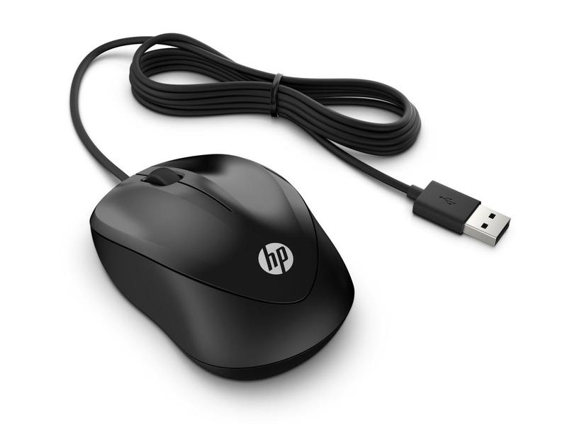 Myš HP Wired Mouse 1000, černá (black)
