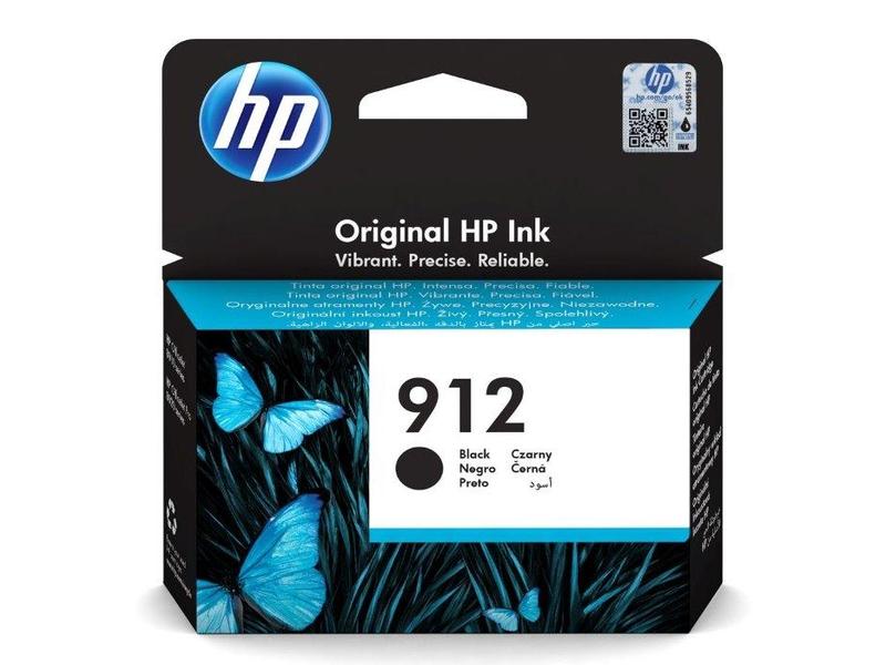 Originální inkoustová náplň HP 3YL80AE (č.912), černý (black), 300 stran