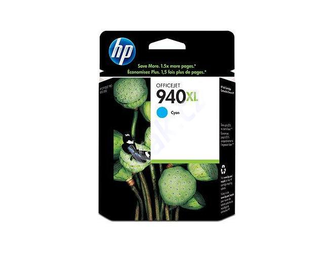 Inkoustová náplň HP  C4907AE (č.940XL), azurová (cyan)