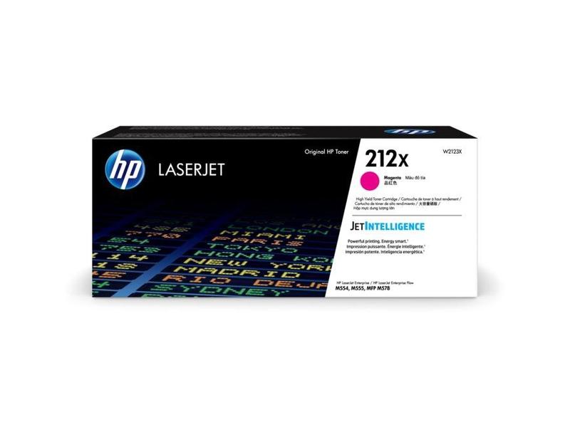 Originální toner HP W2123X (č.212X), purpurový (magenta), 10.000 stran