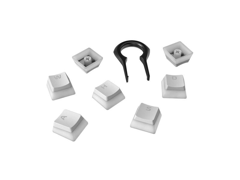 HP HyperX Pudding Keycaps US white