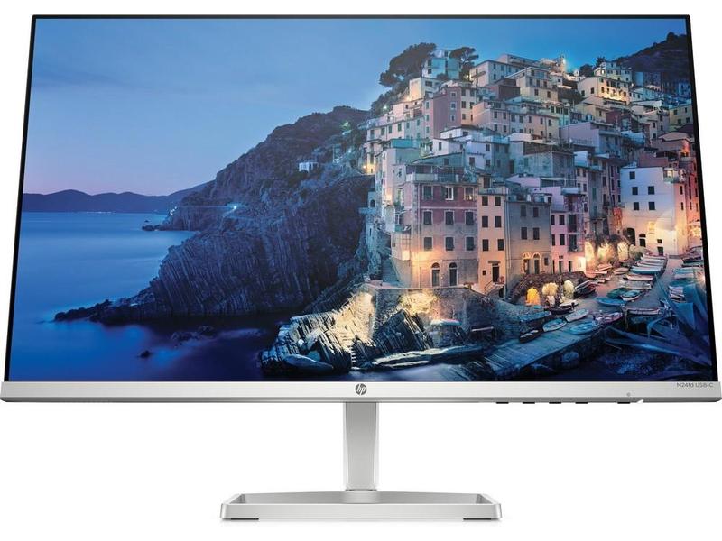 24" LED monitor HP M24fd, stříbrný (silver)