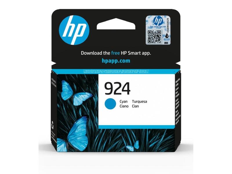 Originální inkoustová náplň HP 4K0U3NE (č.924) azurová (cyan), 400 stran