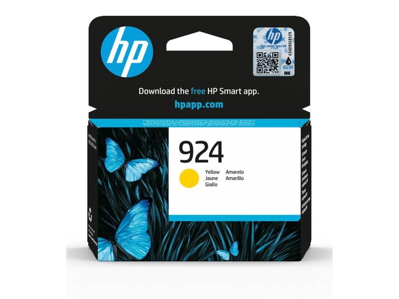 Originální inkoustová náplň HP 4K0U5NE (č.924) žlutá (yellow), 400 stran