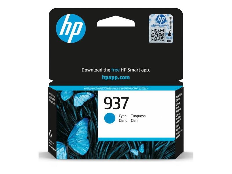Originální inkoustová náplň HP 4S6W2NE (č.937) azurová (cyan), 800 stran