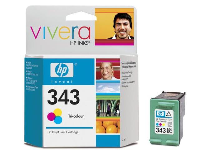 Inkoustová náplň HP C8766EE (č.343), barevná (color), 7 ml