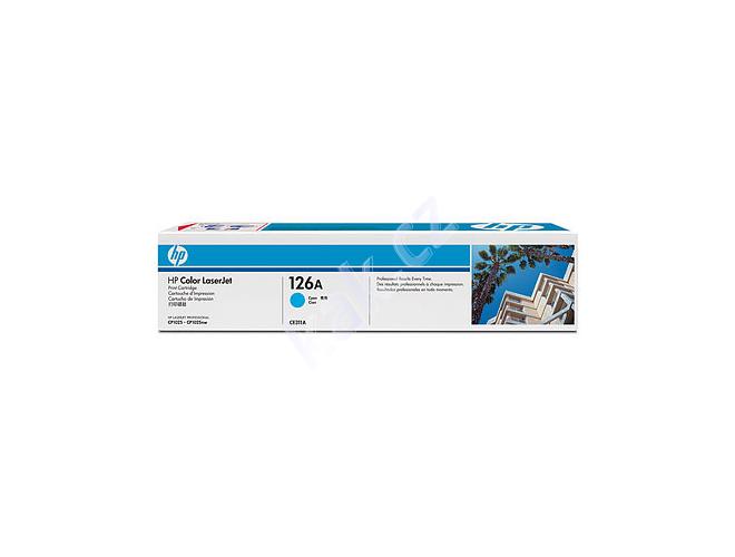 Toner HP  CE311A (č.126A), azurový (cyan), 1.000 stran