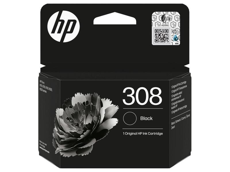 Inkoustová náplň HP 308 Black Original Ink Cartridge