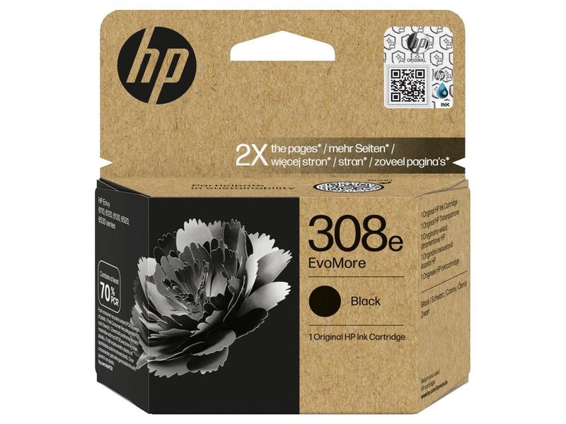 Originální inkoustová náplň HP 7FP22UE (č.308e) EvoMore, černá (black), 320 stran