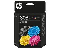 Obrázek k produktu: HP 6L6S6UE (č.308), černá + barevná, 160 stran + 120 stran