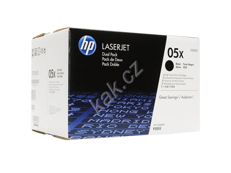 Toner HP  CE505XD (č.05X) Dual Pack, černý (black), 2x 6500 stran