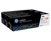 Obrázek k produktu: HP CF371AM (č.128A) trojbalení, CMY, 3 x 1.300 stran