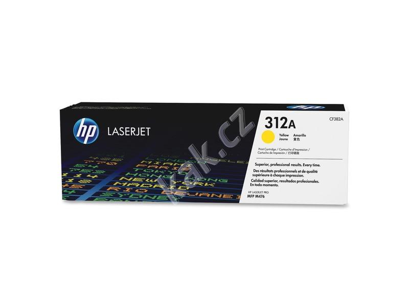 Toner HP CF382A (č.312A), žlutý (yellow), 2.700 stran